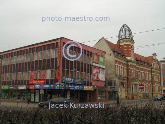 Poland,Gorzow Wielkopolski,Lubuskie voivodeship,city center,architecture,buildings