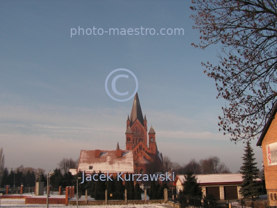 Poland,Inowroclaw,Kuyavian-Pomeranian Voivodeship,architecture,history,art,neogothical church