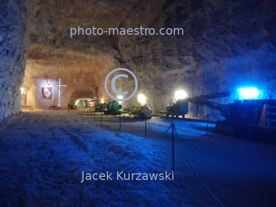 Poland,Klodawa,Greater Poland Voivodeship,salt,mine,ilumination,route,decoration,chamber.ilumination,cross