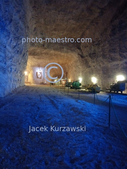 Poland,Klodawa,Greater Poland Voivodeship,salt,mine,ilumination,route,decoration,chamber.ilumination,cross