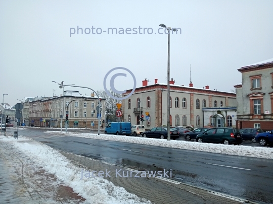 Poland,Koszalin,West Pomeranian voivodeship,city center,,architecture,buildings,winter