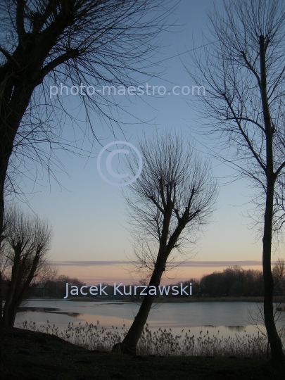 Poland,Kruszwica,Kuyavian-Pomeranian Voivodeship,monuments,twilight,ambience,Goplo,Lake,sunset