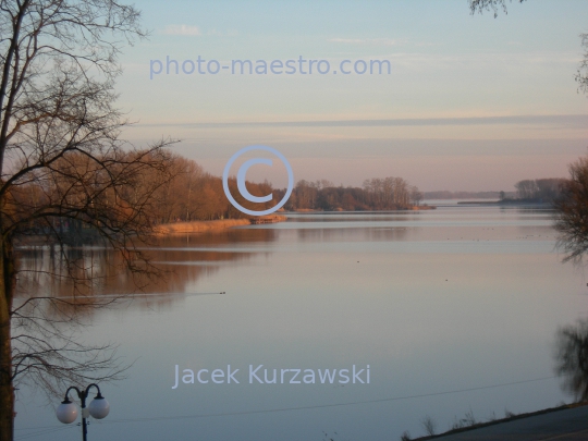 Poland,Kruszwica,Kuyavian-Pomeranian Voivodeship,monuments,twilight,ambience,Goplo,Lake,sunset