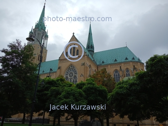 Poland,Lodz,Lodz Voivodeship,architecture,monuments,panoramical view,city center,Cathedral church