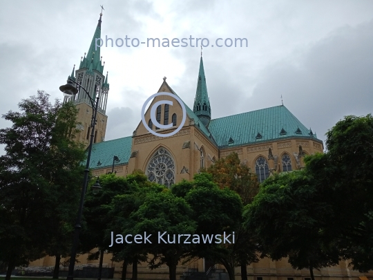 Poland,Lodz,Lodz Voivodeship,architecture,monuments,panoramical view,city center,Cathedral church