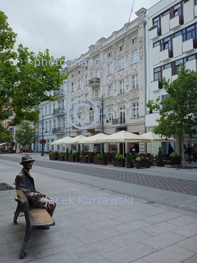 Poland,Lodz,Lodz Voivodeship,architecture,monuments,panoramical view,city center,Piotrkowska Str,art nouveau