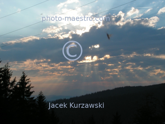 Poland,Nowy Targ,Gorce,hiking trail to Turbacz summit,Lesser Poland Voivodeship,nature,mountains,panoramical view