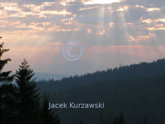 Poland,Nowy Targ,Gorce,hiking trail to Turbacz summit,Lesser Poland Voivodeship,nature,mountains,panoramical view