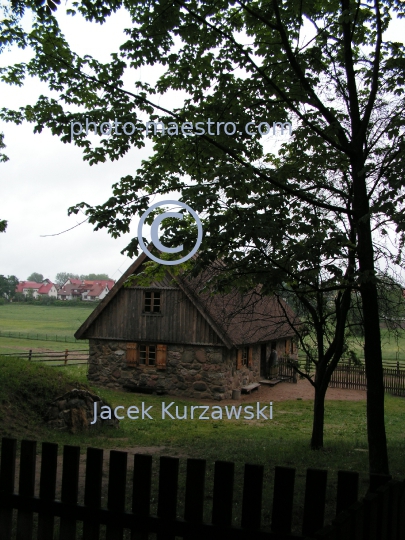 Poland,Olsztynek,Warmian-Masurian Voivodeship,wooden architecture,etnographic museum,ancient architecture,wooden buildings