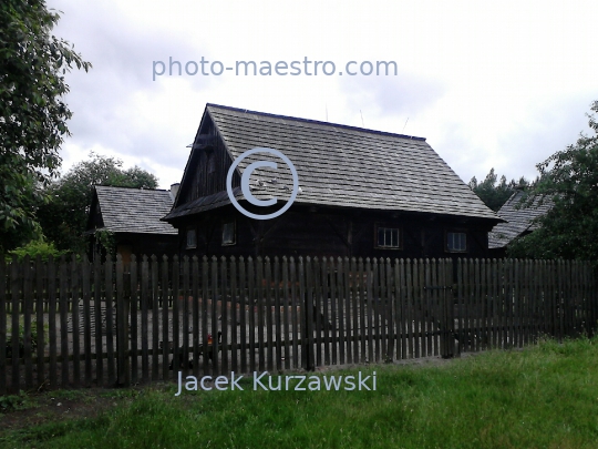 Poland,Osiek,Greater Poland Voivodeship,architecture,wooden buildings,museum,panoramical view,etnography