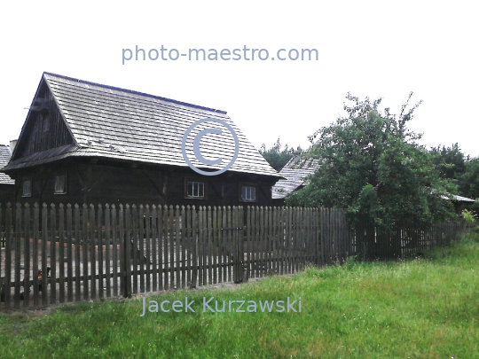 Poland,Osiek,Greater Poland Voivodeship,architecture,wooden buildings,museum,panoramical view,etnography