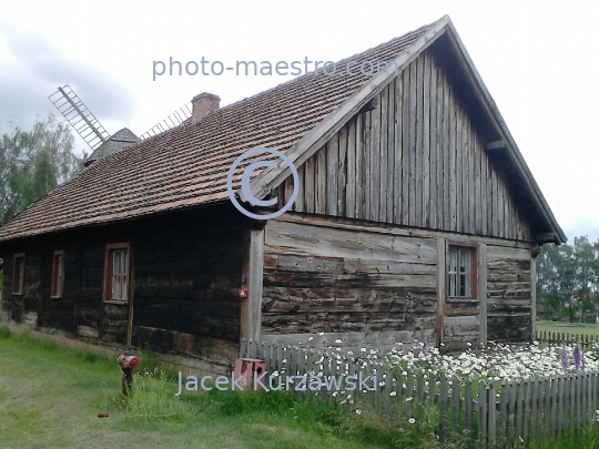 Poland,Osiek,Greater Poland Voivodeship,architecture,wooden buildings,museum,panoramical view,etnography