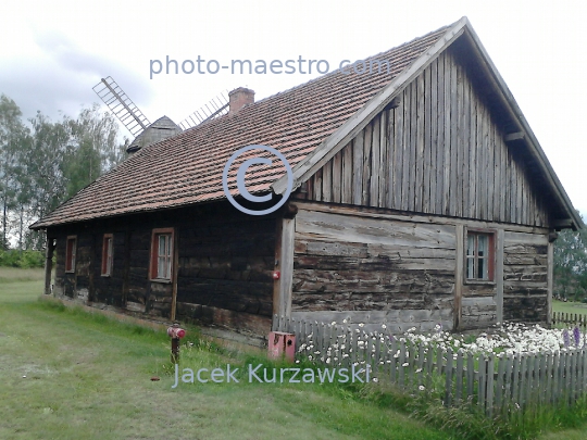 Poland,Osiek,Greater Poland Voivodeship,architecture,wooden buildings,museum,panoramical view,etnography