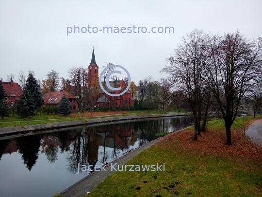 Poland,Pila,Greater Poland Voivodeship,architecture,panoramical view,city center,wunter