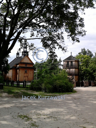 Poland,Sierpc,Mazowieckie Voivodeship,Mazovia region,architecture,wooden buildings,museum,panoramical view,etnography