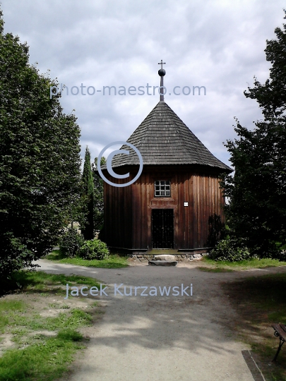 Poland,Sierpc,Mazowieckie Voivodeship,Mazovia region,architecture,wooden buildings,museum,panoramical view,etnography