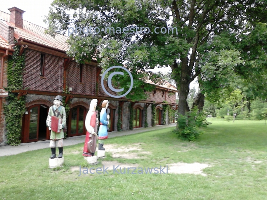 Poland,Sierpc,Mazowieckie Voivodeship,Mazovia region,architecture,wooden buildings,museum,panoramical view,etnography