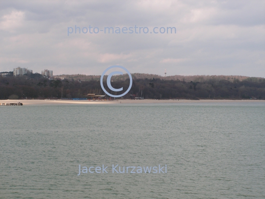 Poland,Sopot,Pomeranian Voivodeship,landscape,panoramical view,architecture,Baltic Sea,cliff,view