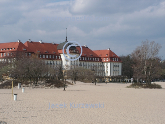 Poland,Soppt,Pomeranian Voivodeship,landscape,panoramical view,architecture,baleonology,Baltic Sea,Grand Hotel