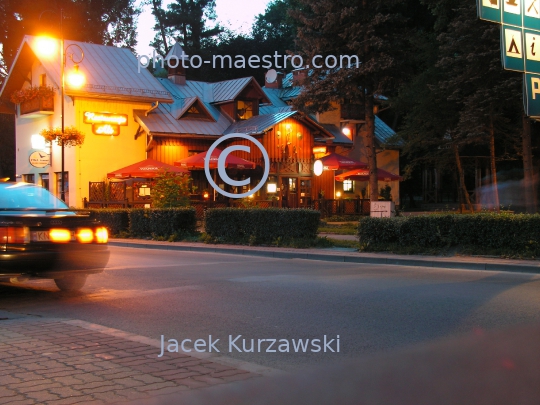 Poland,Szczawnica,Pieniny Mountains,Lesser Poland Voivodeship,nature,mountains,architecture,panoramical view,twilight,ilumination,ambience