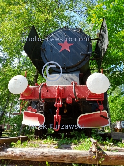 Poland,Szymbark,Pomeranian Voivodeship,landscape,panoramical view,architecture,monouments,history,soviet train