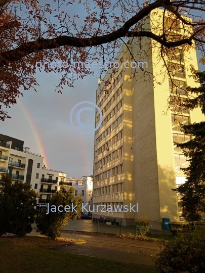 Poland,Torun,Kuyavian-Pomeranian Voivodeship,architecture,city center,sunset,rainbow