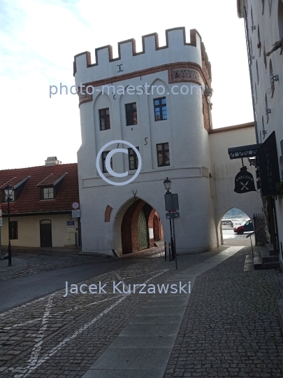 Poland,Torun,Kuyavian-Pomeranian Voivodeship,architecture,Old Town ,Unesco,monuments,winter,ambience,Mostowa Str.,Bridge Gate