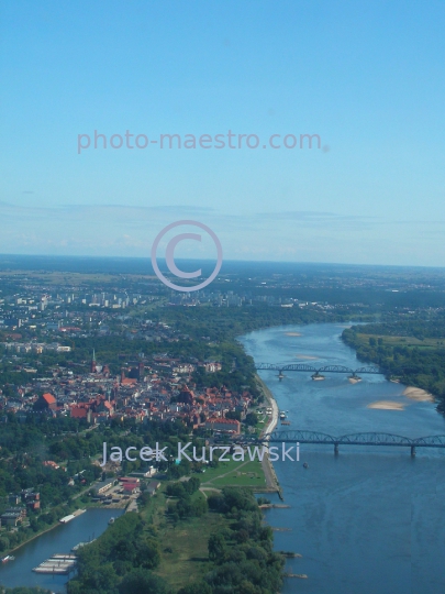 Poland,Torun,Kuyavian-Pomeranian Voivodeship,architecture,Old Town,Bydgoskie district,Vistula,Port Drzewny,aerial image