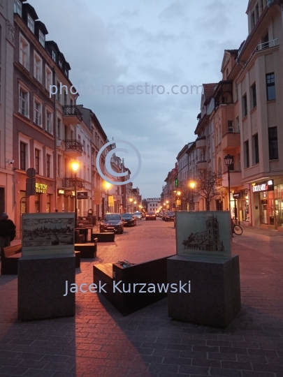 Poland,Torun,Kuyavian-Pomeranian Voivodeship,architecture,Old Town,panoramical view,Mostowa Str.monuments,nocturne,ilumination