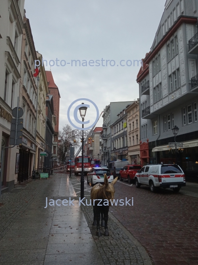 Poland,Torun,Kuyavian-Pomeranian Voivodeship,architecture,Old Town,Unesco,fire brigade,action