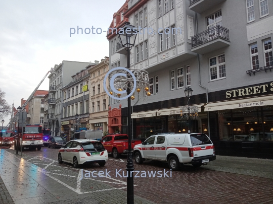 Poland,Torun,Kuyavian-Pomeranian Voivodeship,architecture,Old Town,Unesco,fire brigade,action