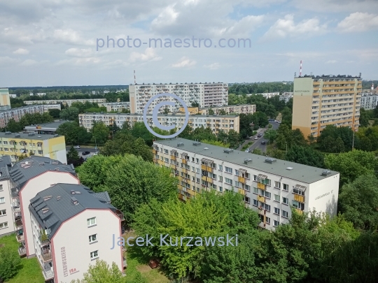 Poland,Torun,Kuyavian-Pomeranian Voivodeship,architecture,residence area,aerial view,summer,Rubinkowo district