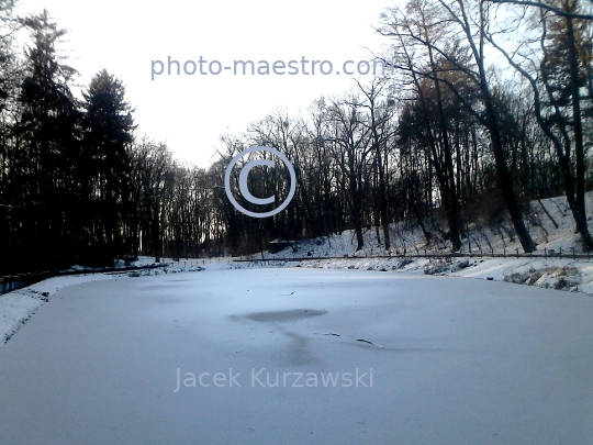 Poland,Torun,Kuyavian-Pomeranian Voivodeship,Bysgoskie district,snow,winter,park,ambience