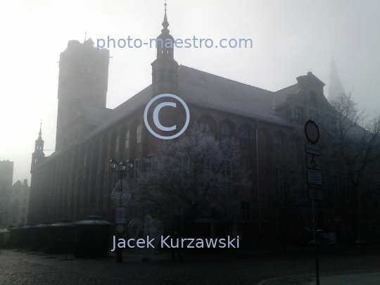 Poland,Torun,Kuyavian-Pomeranian Voivodeship,Old Town,gothic,architecture,history,UNESCO,panoramical view,ambience,city center,winter,fog