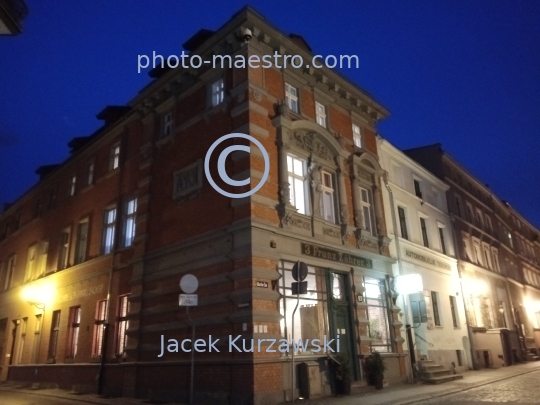 Poland,Torun,Kuyavian-Pomeranian Voivodeship,Old Town,panoramical view,monuments,architecture,Holy Spirit Str.,,UNESCO,nocturne,ilumination