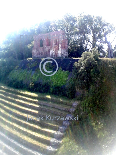 Poland,Trzesacz,West Pomeranian Voivodeship,architecture,monouments,walls,medieval architecture,Baltic Sea,destruction