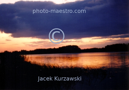 Poland,Warmian-Masurian Voivodeship,nature,lake,sunset,ambience