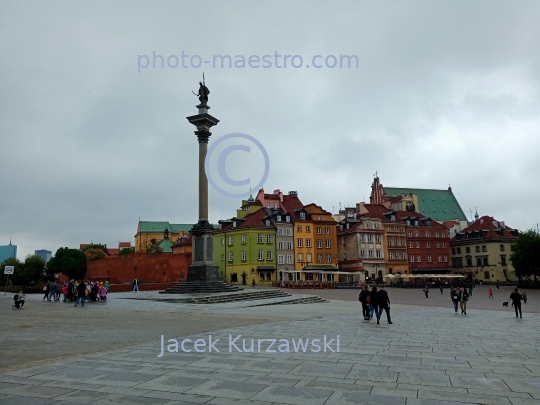 Poland,Warsaw,Mazowieckie voivodeship,Mazovia region,City Center,architecture,monouments,spring,Old Town,Place Zamkowy