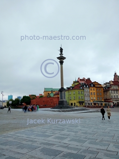 Poland,Warsaw,Mazowieckie voivodeship,Mazovia region,City Center,architecture,monouments,spring,Old Town,Place Zamkowy