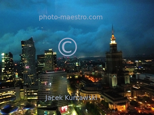 Poland,Warsaw,Mazowieckie voivodeship,Mazovia region,City Center,architecture,monouments,Warsaw by night,ilumination