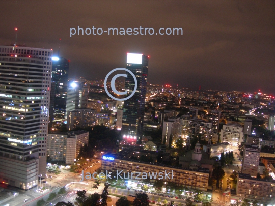 Poland,Warsaw,Mazowieckie voivodeship,Mazovia region,City Center,architecture,monouments,Warsaw by night,ilumination