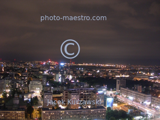 Poland,Warsaw,Mazowieckie voivodeship,Mazovia region,City Center,architecture,monouments,Warsaw by night,ilumination