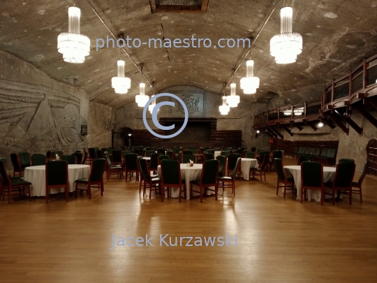 Poland,Wieliczka,Lesser Poland Voivodeship,mine of salt.chamber,nteriors,restaurant,UNESCO