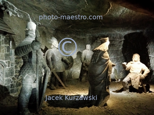 Poland,Wieliczka,Lesser Poland Voivodeship,mine of salt.chamber,sculptures,legend,interiors,UNESCO