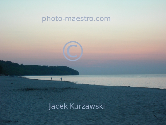 Poland,Wladyslawowo,Pomeranian Voivodeship,Pomerania,Baltic sea in Wladyslawowo,sunset,twilight