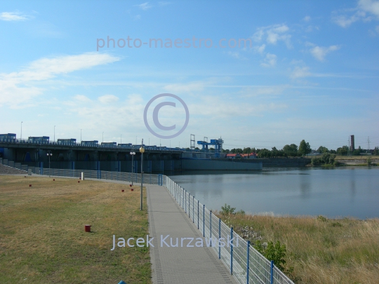 Poland,Wloclawek,,Kuyavian-Pomeranian Voivodeship,City center,Reservoir,Wloclawek dam,architecture,monumetns,Vistula,water,panoramical view