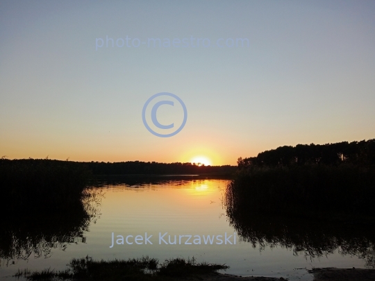 Poland,Wloclawek,,Kuyavian-Pomeranian Voivodeship,nature,Wikaryjskie Lake,sunset,ambience