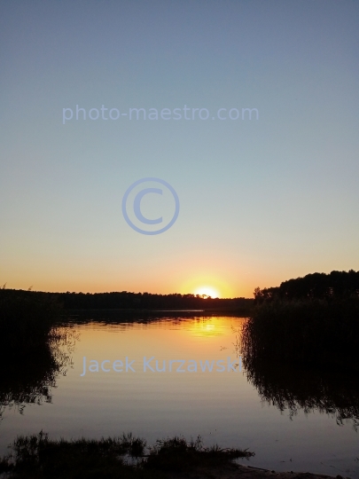 Poland,Wloclawek,,Kuyavian-Pomeranian Voivodeship,nature,Wikaryjskie Lake,sunset,ambience