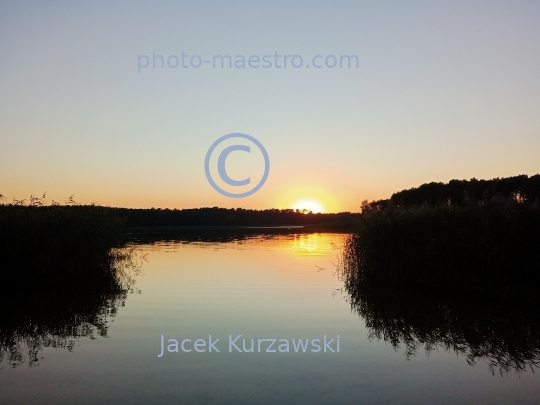 Poland,Wloclawek,,Kuyavian-Pomeranian Voivodeship,nature,Wikaryjskie Lake,sunset,ambience