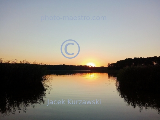 Poland,Wloclawek,,Kuyavian-Pomeranian Voivodeship,nature,Wikaryjskie Lake,sunset,ambience